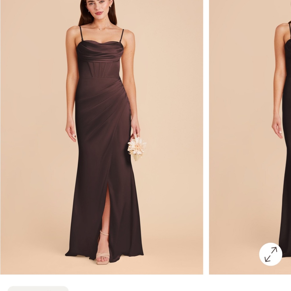 Birdy Grey Chocolate Brown Wedding Dress never worn